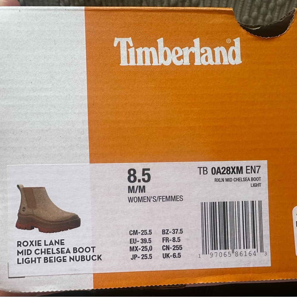 Timberland Roxie Lane Mid Chelsea Boot Beige Ankle - Picture 8 of 11